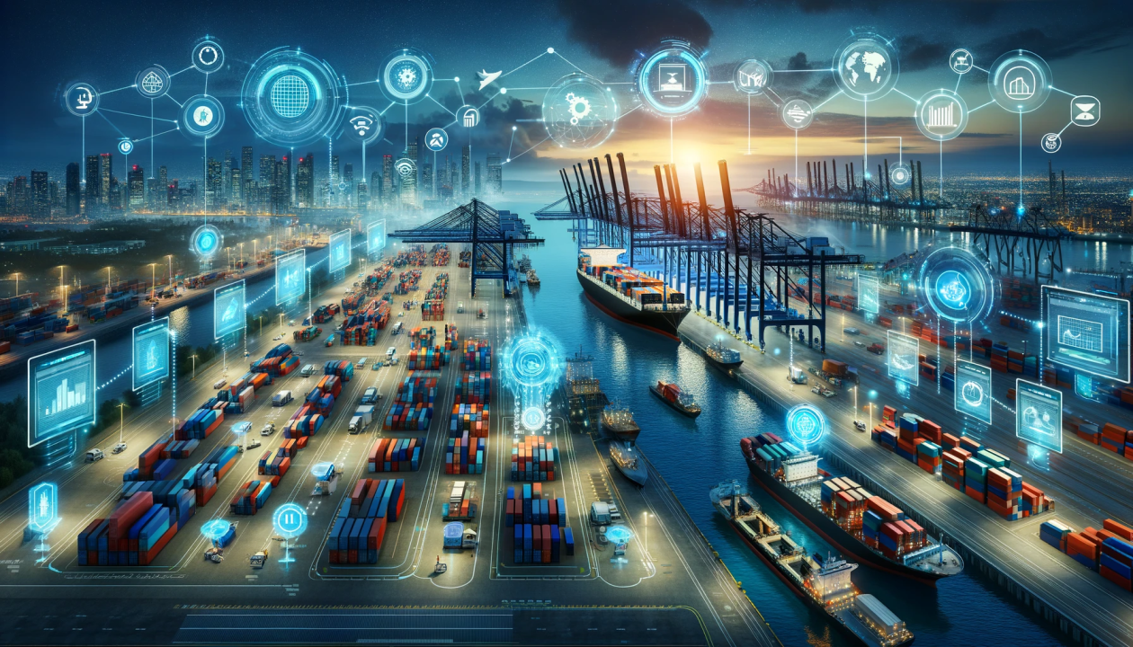 Freight forwarding professional managing global supply chain logistics