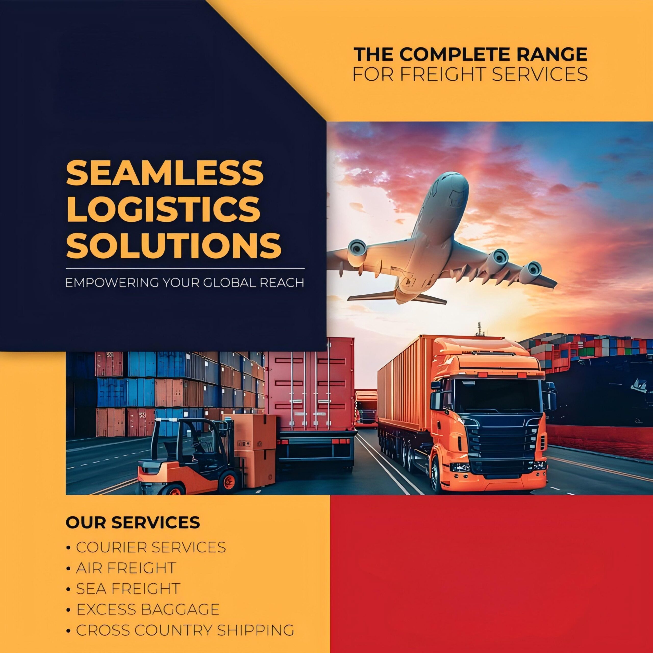 Comparison table for various shipping methods from China
