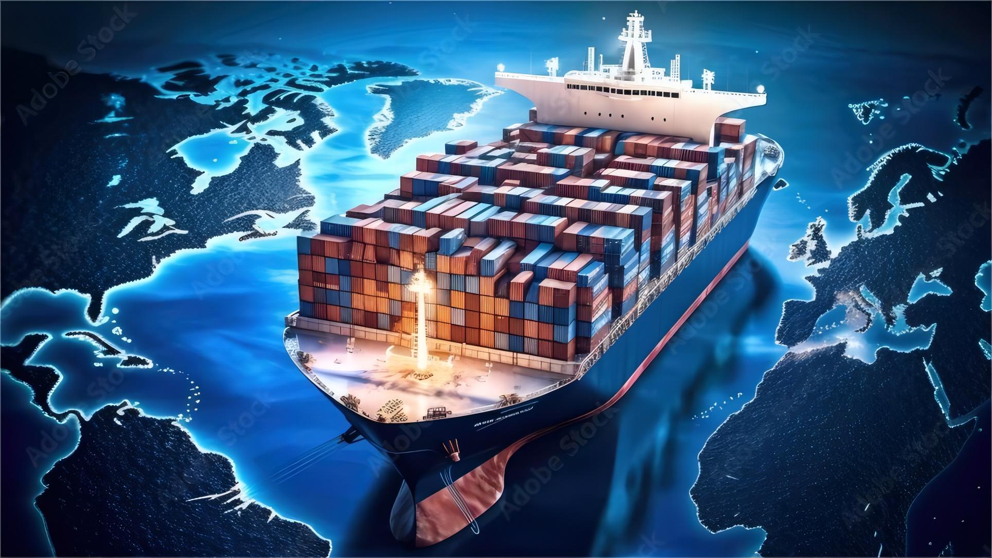 Modern warehouse in China showing cargo consolidation process for international shipping