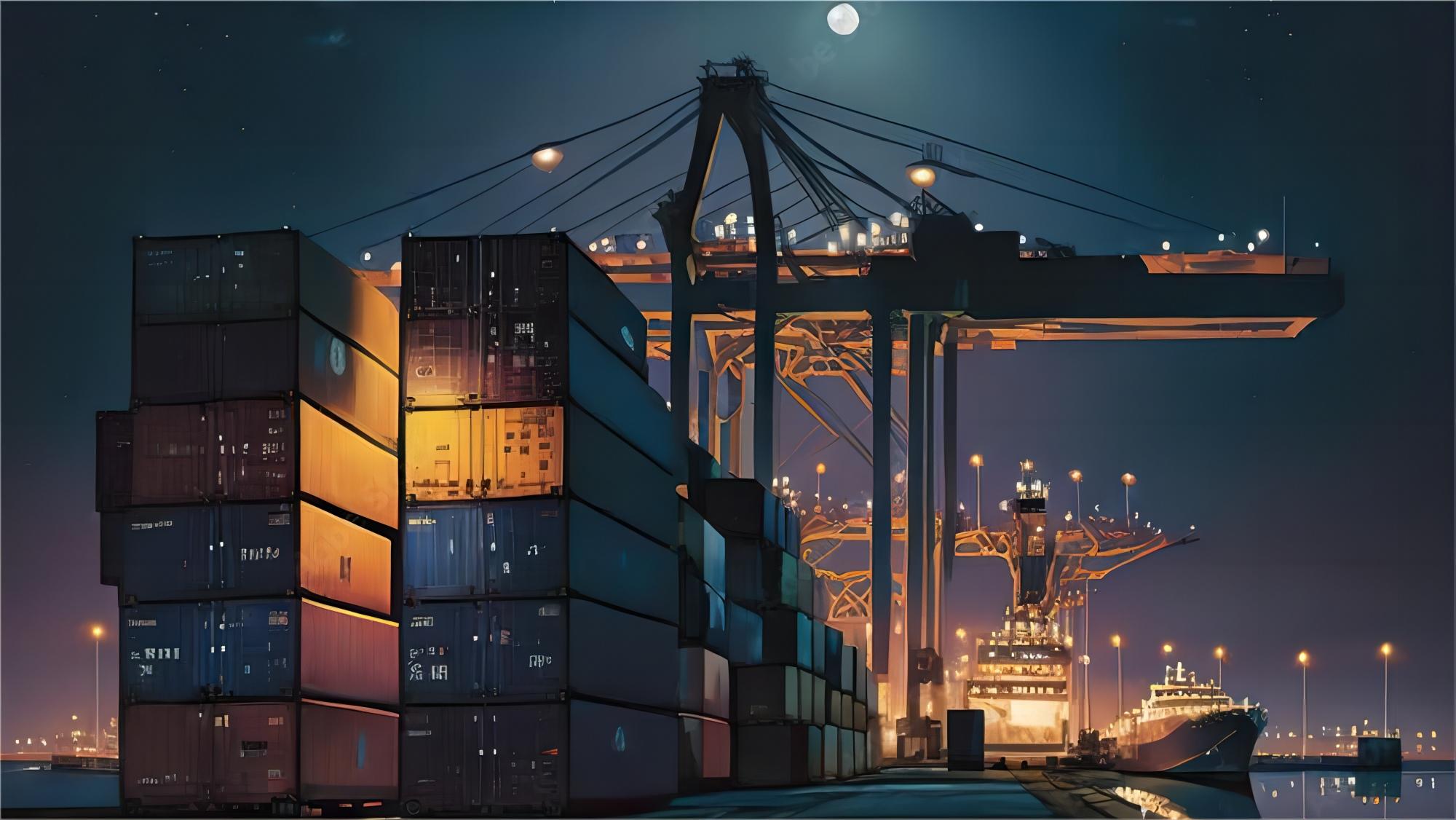 Cargo ship at Shanghai port representing low cost sea freight solutions