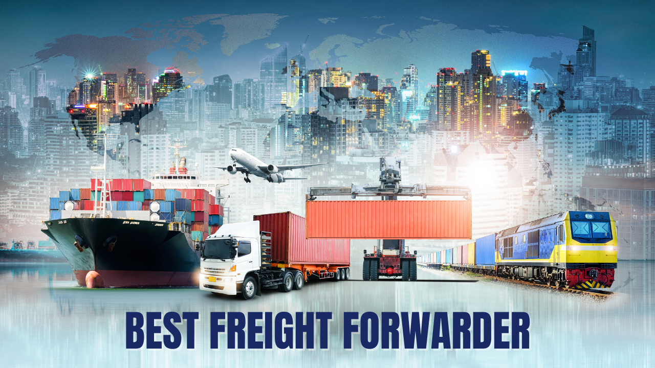 Global logistics and shipping containers at a busy port