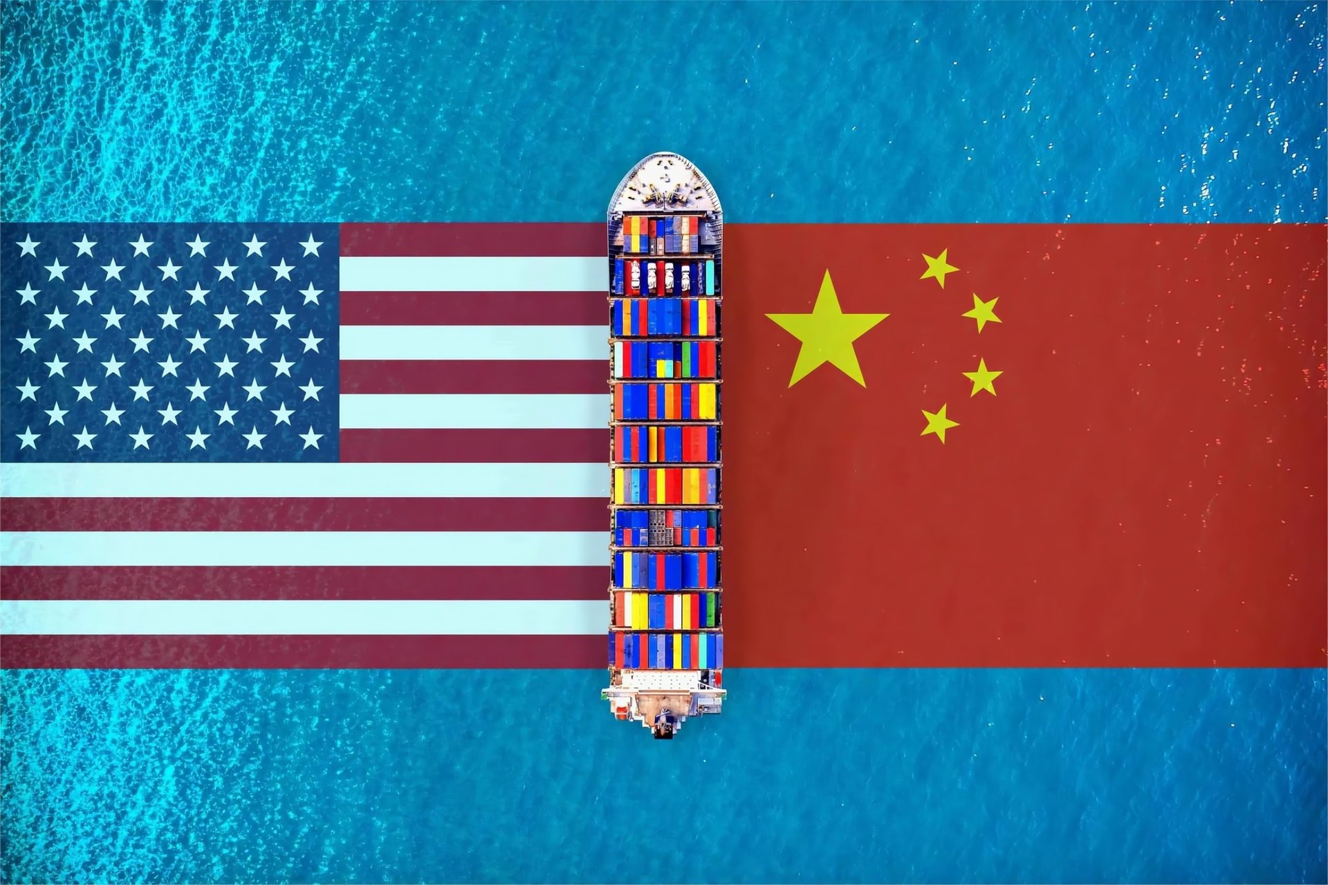 Cargo ship at port representing logistics from China to Germany